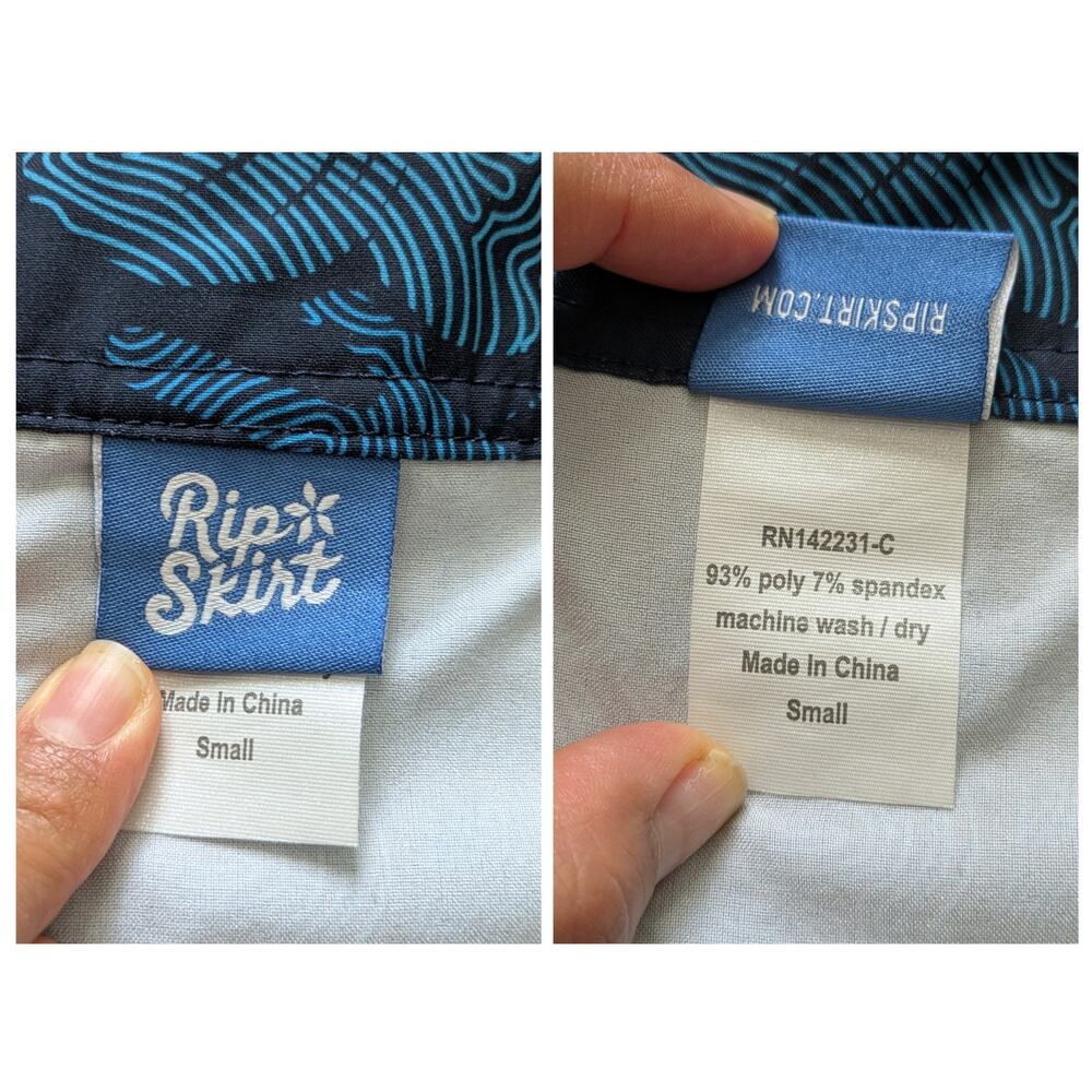 Rip Skirt Wrap Skirt Womens S Blue Maui Moonlight Hawaii Beachy Surf Length 2 - Picture 3 of 8